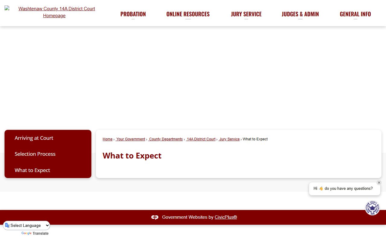 Washtenaw Trial Court name search for Ann Arbor court records