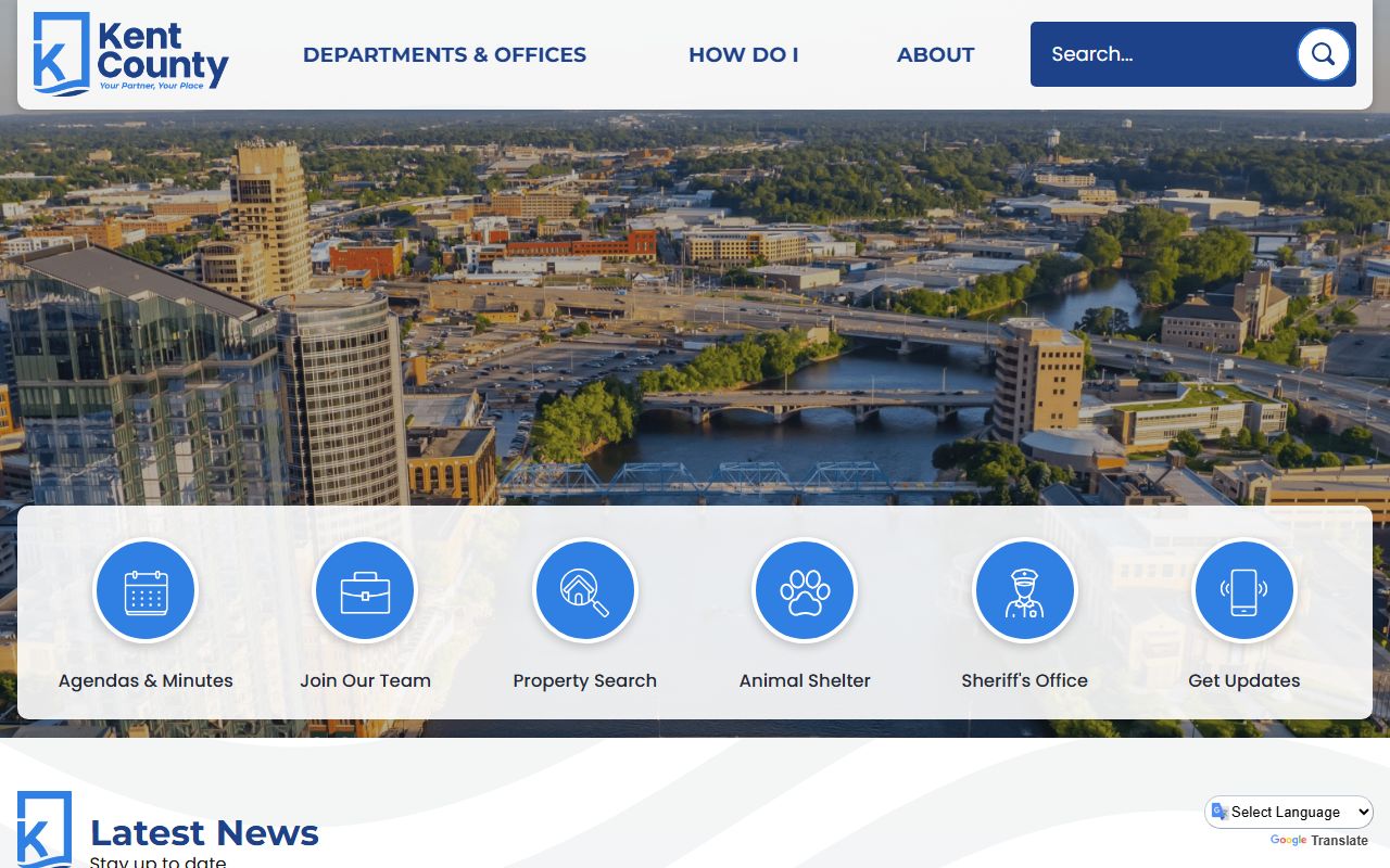 Kent County court records search portal for Grand Rapids