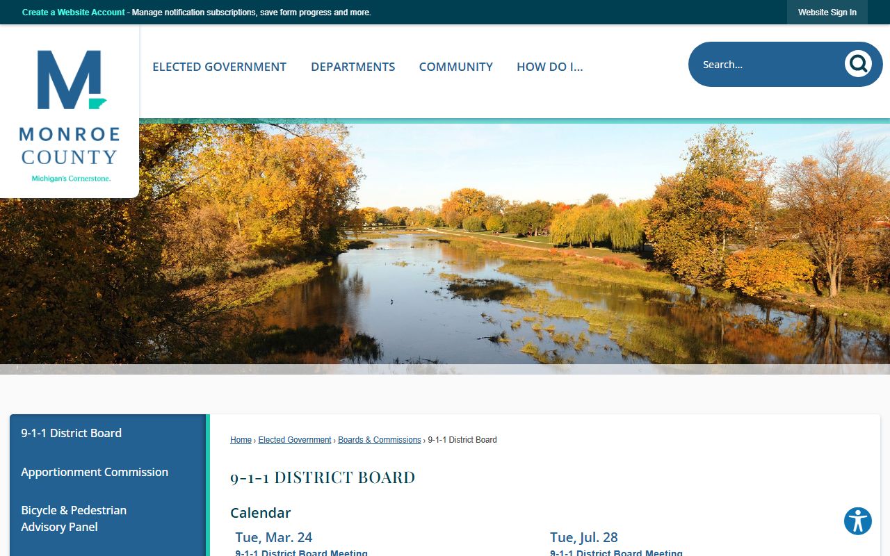 Monroe County 14th Circuit Court page for court records