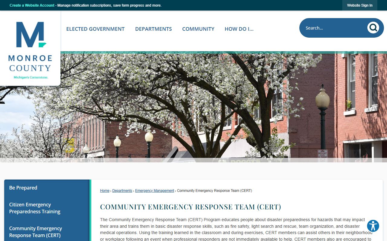 Monroe County Probate Court page for estate and guardianship records