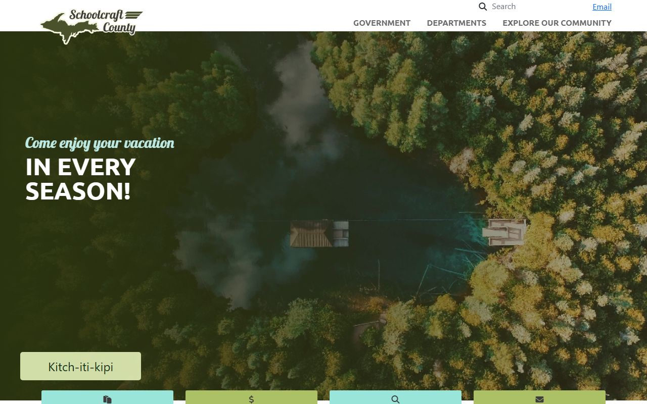 Schoolcraft County website for court records access in Manistique Michigan