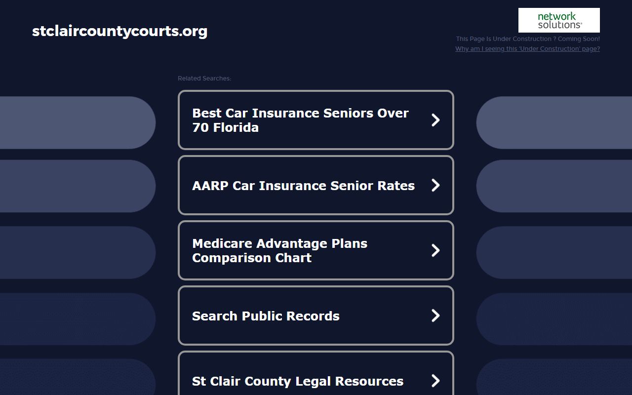 St. Clair County 31st Circuit Court records page