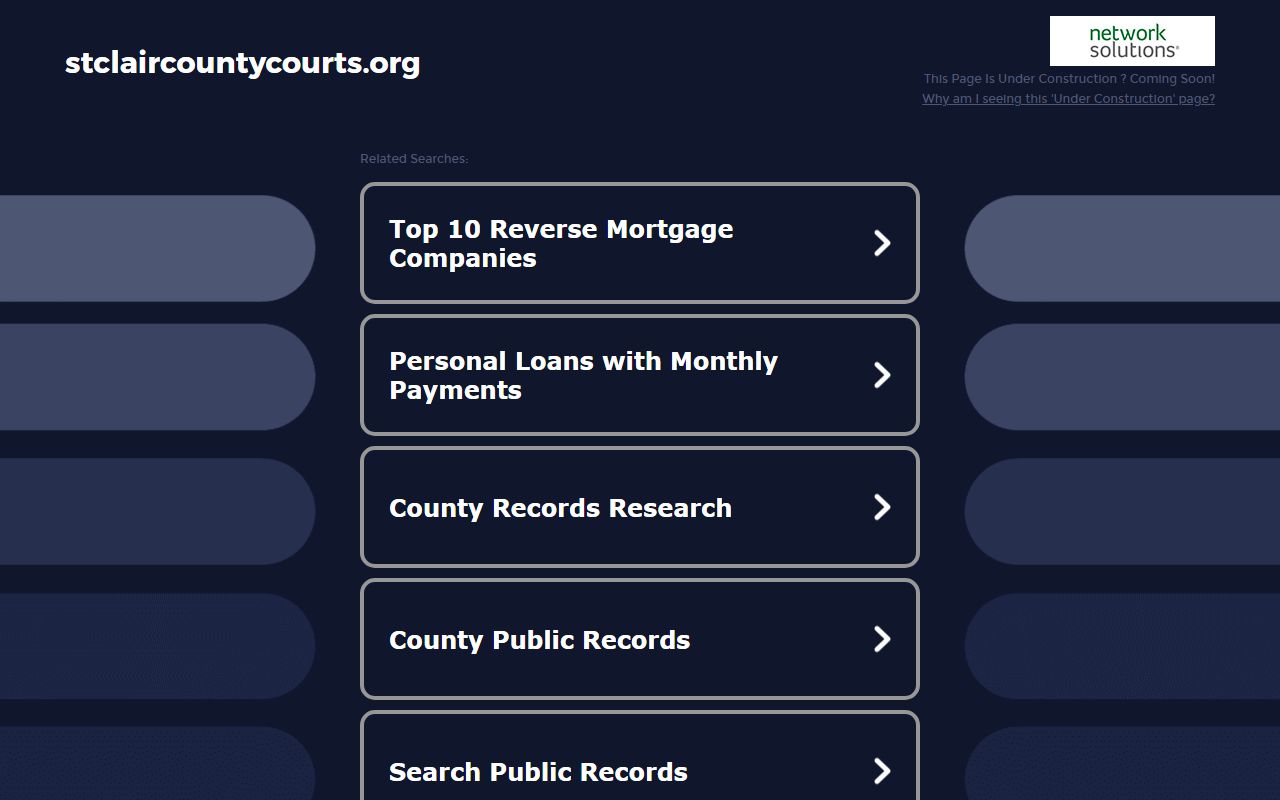 St. Clair County 72nd District Court records access portal